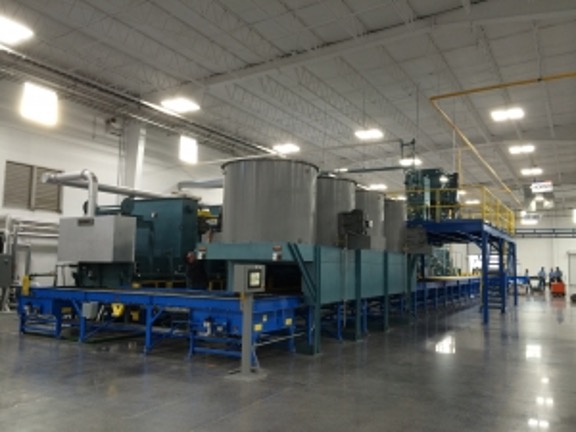 A rolling heat annealing furnace inside the Corefficient factory.